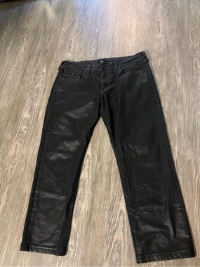 True Religion Men's Black Straight Jeans